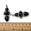 Natural Obsidian Pendants G-Q158-04N-3