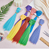 8Pcs 8 Colors PP Doll Wig Hair AJEW-FH0005-15-4