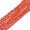 Electroplate Glass Beads Strands EGLA-A034-T6mm-A21-1