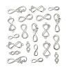 30Pcs 6 Styles Tibetan Style Alloy Infinity with Hope Connector Charms TIBE-FS0003-26-2