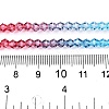 Gradient Color Baking Paint Glass Bead Strands X1-DGLA-A039-T2mm-A017-5
