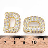 Brass Micro Pave Cubic Zirconia Pendants KK-N254-06G-D-3