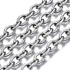 Tarnish Resistant 304 Stainless Steel Cable Chains CHS-T003-23B-P-1