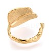 Adjustable Ion Plating(IP) 304 Stainless Steel Cuff Rings for Women RJEW-N052-03G-3