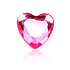 16Pcs 16 Styles Face Heart Acrylic Rhinestone Stickers AJEW-SP0001-94-6