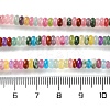 Dyed Natural White Jade & Natural Red Jasper & Synthetic Malachite Beads Strands X-G-B135-C01-01-4