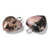 Natural Rhodonite Pendants G-E603-01P-05-3