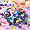 380Pcs 19 Colors Polyester Pom Pom Ball DIY-SC0031-34-5