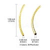 90Pcs 3 Colors Brass Tube Beads KK-YW0002-03-3