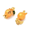 Alloy Enamel Fruit Pendants ENAM-B037-11G-02-2