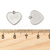 304 Stainless Steel Pendant Cabochon Settings STAS-L022-538P-3