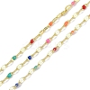 Rack Plating Brass Dapped Chains AJEW-Q153-03G-08-1