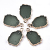 Natural Green Aventurine Pendants G-N326-41E-1