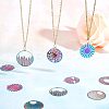 24Pcs 6 Style Ion Plating(IP) 201 Stainless Steel Filigree Pendants STAS-UN0033-12-3