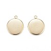 Ion Plating(IP) 304 Stainless Steel Pendant Cabochon Settings LS-STAS-G127-13-14mm-G-2