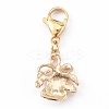 Christmas Theme Alloy Enamel Pendants HJEW-JM00427-02-4