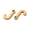 Ion Plating(IP) 304 Stainless Steel Charms STAS-C074-01G-3