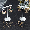 50Pcs 304 Stainless Steel Round Ball Post Stud Earring Findings STAS-BBC0004-78-4
