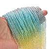 Transparent Painted Glass Beads Strands DGLA-A034-T4mm-A15-2