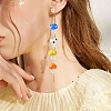 20Pcs 5 Colors Mushroom Handmade Lampwork Beads Strands LAMP-YW0001-23-6