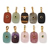 Natural Mixed Stone Pendants G-P628-01G-M-1