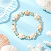 3Pcs 3 Styles Synthetic Turquoise Beads Stretch Bracelets BJEW-JB11574-4