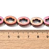 Electroplated Synthetic Non-magnetic Hematite Beads Strands G-L613-Z01-03-4