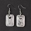 Natutal Quartz Crystal Dangle Earrings EJEW-F343-E06-2