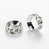 Alloy Rhinestone Rondelle Space Beads LS-ALRI-E134-02S-1