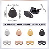 8Pcs 4 Colors Ion Plating(IP) 304 Stainless Steel Stud Earring Findings STAS-LP0001-80-2