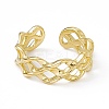 Ion Plating(IP) 304 Stainless Steel Cuff Ring for Women RJEW-C060-14G-2