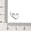 925 Sterling Silver Enamel Heart Ice Cream Charms STER-H116-03S-03-3