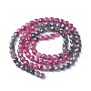 Natural Red Corundum/Ruby and Sapphire Beads Strands G-R460-017-2