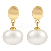 201 Stainless Steel Oval Stud Earrings LS-EJEW-I309-19G-1