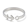 Non-Tarnish Constellations 304 Stainless Steel Open Cuff Ring for Women RJEW-L122-001P-07-2