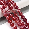 Natural Striped Agate/Banded Agate Beads Strands G-Z060-A01-C15-2
