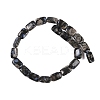 Natural Glaucophane Beads Strands G-C141-C01-03-3