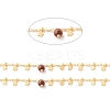 Natural Assorted Stone Column Beaded Chains CHC-K012-02G-08-2