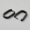 316 Stainless Steel Oval Hoop Earrings EJEW-WH0015-138B-EB-2