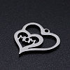 201 Stainless Steel Charms STAS-T046-JN252-1-2