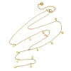 304 Stainless Steel Teardrop Tassel Y Necklaces NJEW-R026-24G-4