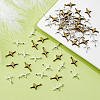 160Pcs 2 Colors Tibetan Style Alloy Pendants TIBE-DC0001-21-4