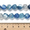 Dyed Natural Banded Agate Beads Strands G-G203-08B-5