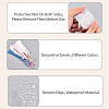 20Pcs Transparent Blank Acrylic Bookmarks Kits DIY-CP0012-45-5
