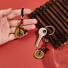 2Pcs Brass Coins Pendant Decorations HJEW-FH0001-65A-3