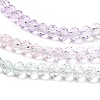 Transparent Painted Glass Beads Strands X1-DGLA-A034-T4mm-A23-4
