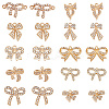 40Pcs 10 Styles Zinc Alloy Crystal Rhinestone Pendants FIND-SC0013-87-1