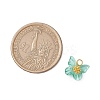 Electroplate Glass Beads Charms PALLOY-JF03107-01-2