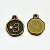 Antique Bronze Plated Alloy Rhinestone Charms ALRI-J153-03-NF-1