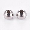 Tarnish Resistant 202 Stainless Steel Rondelle Spacer Beads STAS-F094-06B-P-2